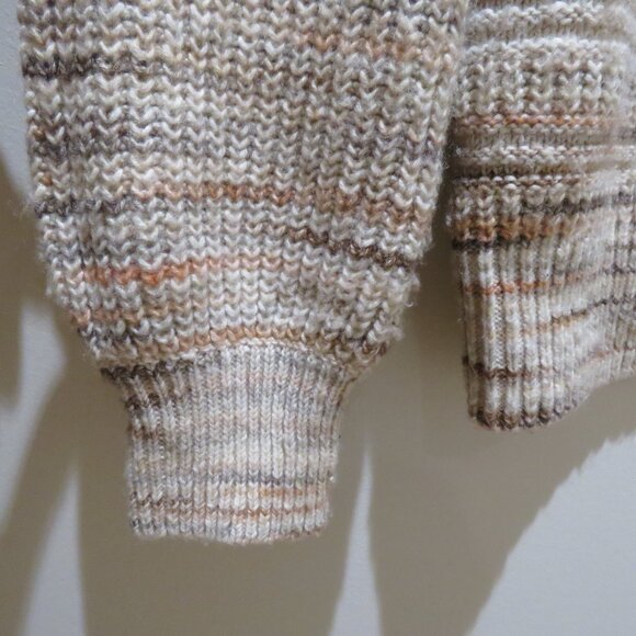 MADEWELL Space-Dyed Canton Pullover Sweater Marled Harvest Small Neutral Grandma - Picture 7 of 14